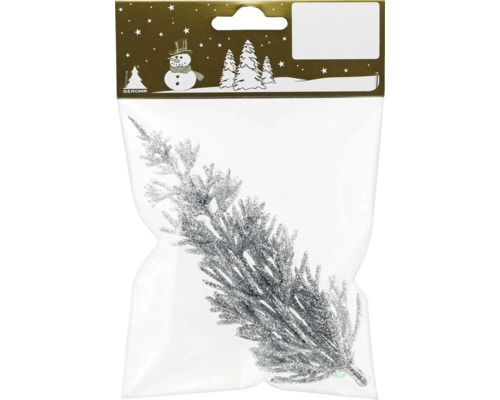 Glittrig grangren i förpackning som juldekoration