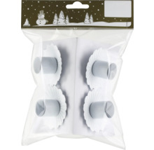 Förpackning med åtta ljushållare i papper för adventskrans