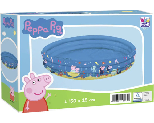 Barnpool HAPPY PEOPLE Peppa Pig 3 ringar 150x25cm