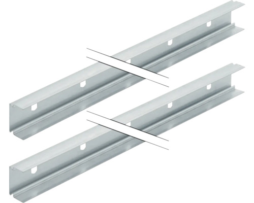 Montageprofiler GEBERIT profil systemskena 2x300 cm metall stål 8009059 Montageprofiler GEBERIT profil systemskena 2x300 cm metall stål 8009059