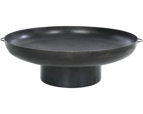 Eldskål av metall med stativ och handtag