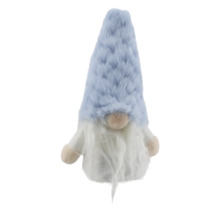 Dekorativ tomtefigur med mössa och skägg