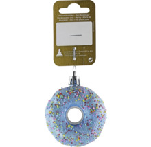 Dekorativ munk julgranskula med färgglatt strössel