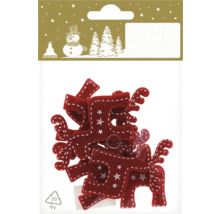 Dekorativa renar av filt, juldekoration