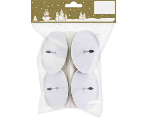 Förpackning med fyra ljusstakar i metall