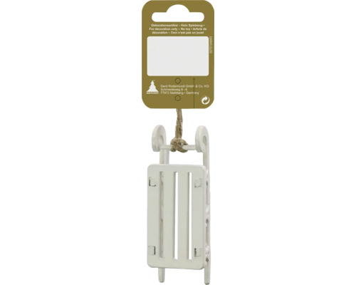 Dekorativ träsläde figur att hänga upp