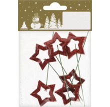 Dekorativa glittrande stjärnor på tråd för blomsterdekorationer