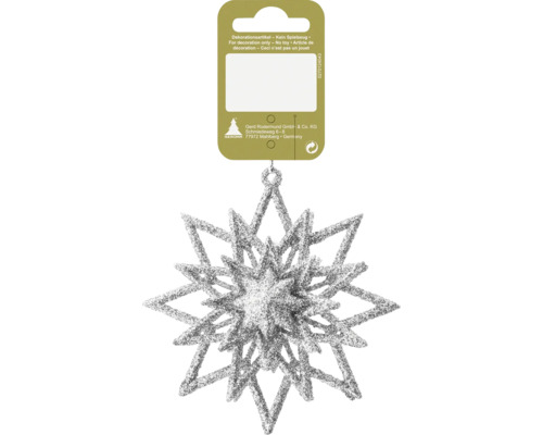 Glittrande snöflingehänge för dekoration