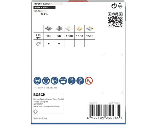 Information om Bosch Expert cirkelsågbladförpackning