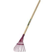 Lövraka med träskaft