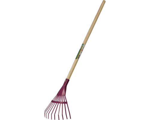 Lövraka med träskaft