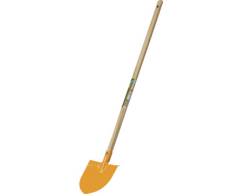 Trädgårdsspade med träskaft och spadblad