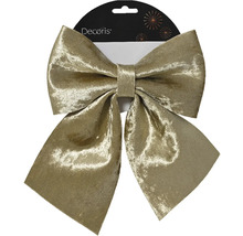 Dekorativ rosett av tyg för juldekoration