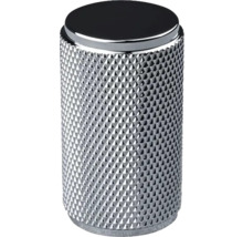 Räfflad metallknapp