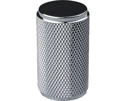 Räfflad metallknapp