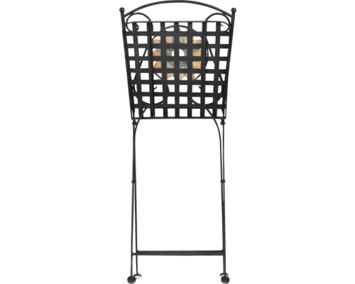 Blomsterställ i metall med mosaik