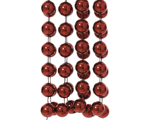 Girlang med röda kulor som dekoration