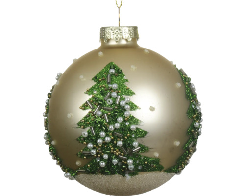Julgranskula med granmotiv