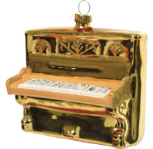Gyllene piano julgranskula som träddekoration