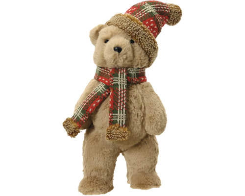 Nalle med mössa och halsduk