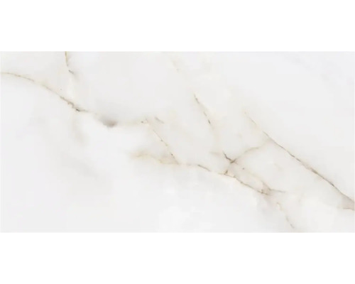 Klinker FORM&STYLE Siena onyx vit guld matt 32x62,5x0,9cm marmoroptik Dekorativ platta med marmorstruktur