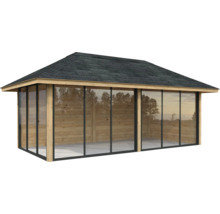 Paviljong PALMAKO Bianca Slide 16,6m² set 202 588x300cm doppimpregnerad brun