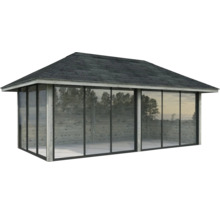 Paviljong PALMAKO Bianca Slide 16,6m² set 202 588x300cm doppimpregnerad grå