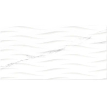 Vit väggplatta med vågmönster