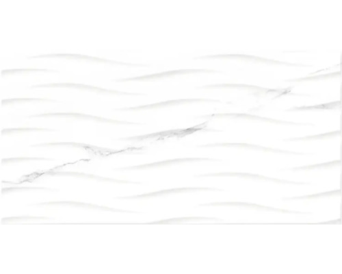 Vit väggplatta med vågmönster