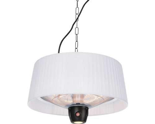 Hängande värmelampa med lampskärm och kedjeupphängning