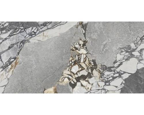 Närbild av en grå platta med marmorering