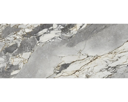 Kakelmönster i marmorlook med grå och vita ådror