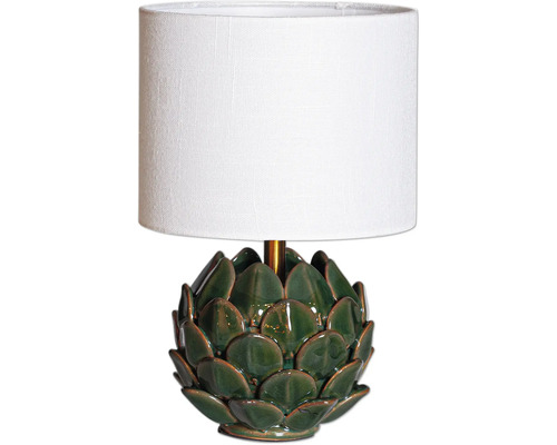 Bordslampa med kronärtskocksdesign och lampskärm