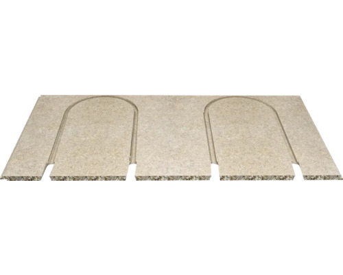 Vändskiva LK Trä 22 800x600x16 mm c/c 200 2417818 Bänkskiva med två utskärningar för diskho eller kokplatta