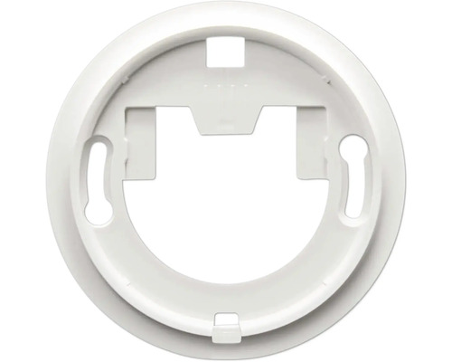 Rund monteringsplatta för fastsättning av en rökdetektor