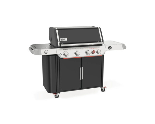 Weber Genesis gasolgrill med underskåp och sidobord