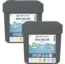 Swim and Fun Multiklor 5 kg poolkemi behållare
