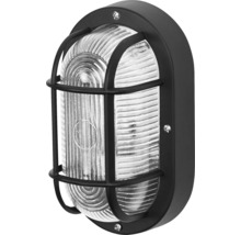 Oval utomhuslampa med skyddsgaller