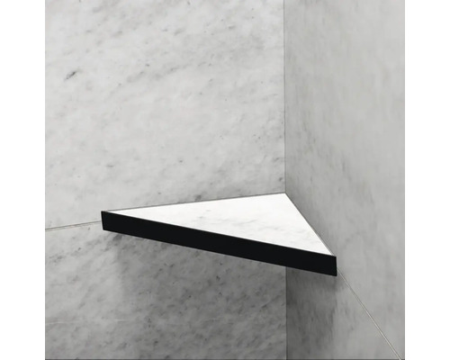 Triangulär hörnhylla för badrum