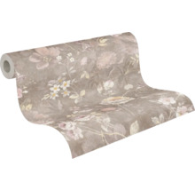 Tapetrulle med blommönster