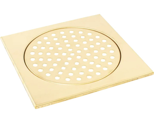Golvbrunnsil TEBO u/u mässing blank 200 mm höjd 6 mm