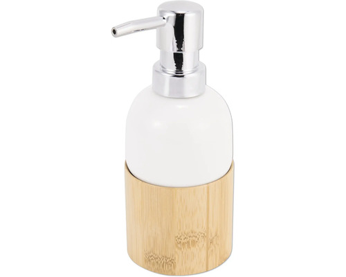 Tvålpump med bambubehållare