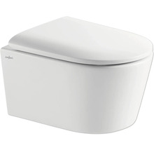 Vägghängd toalett med djup spoling och toalettsits från Jungborn