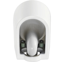 Vit urinal sett ovanifrån