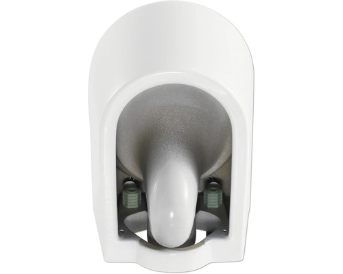 Vit urinal sett ovanifrån