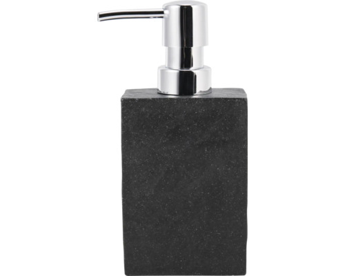 Tvålpump med svart stenkropp och krompump