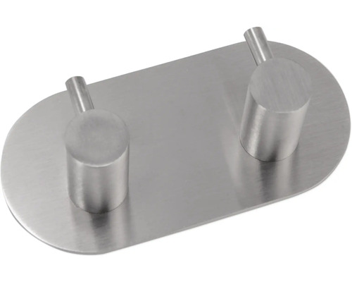 Dubbel klädkrok av metall för väggmontering