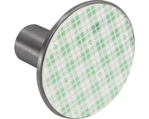 Självhäftande krok av metall med självhäftande yta