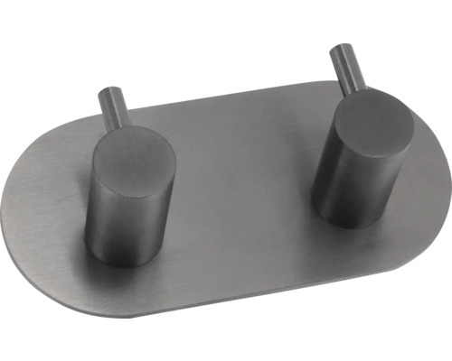 Dubbel klädkrok av rostfritt stål