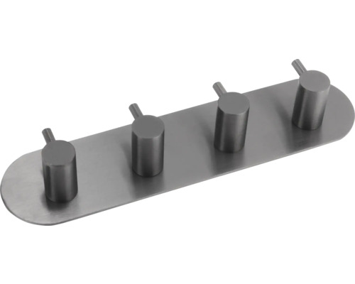 Garderobpanel med fyra krokar i metall